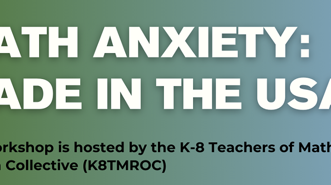 Image: Math Anxiety - Made in The USA