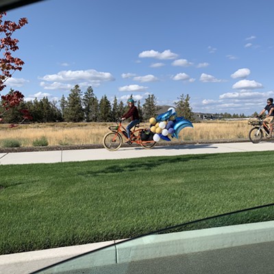 Mom (and dad) with cargo bike