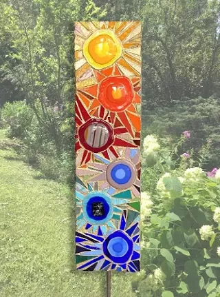 Image: Mosaic Garden Stakes