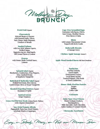 Image: Mother's Day Brunch at FivePine