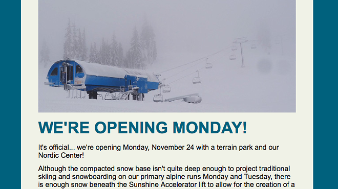 Mt. Bachelor to Open Monday
