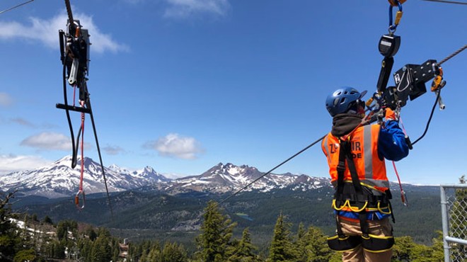 Mt. Bachelor zip line is an exhilarating ride &#9654; [with video]