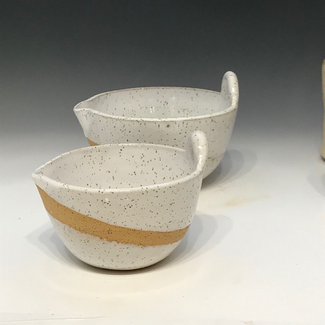 Thrown stoneware bowls