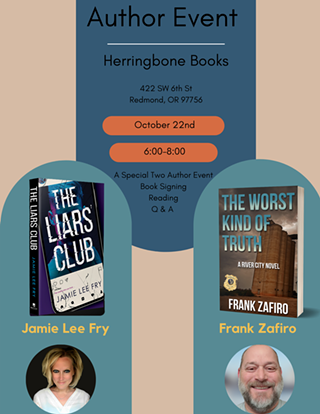 Image: Mystery Authors Frank Zafiro & Jamie Lee Fry