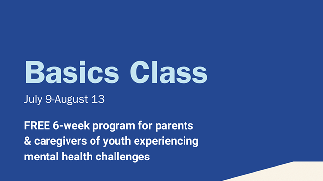 Image: NAMI Basics Class for Parents of Youth with Mental Health Challenges