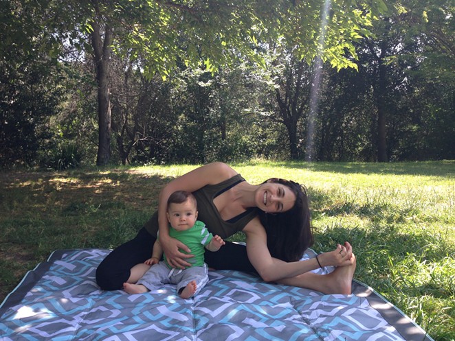 Outdoor Mom + Baby Yoga Picnic