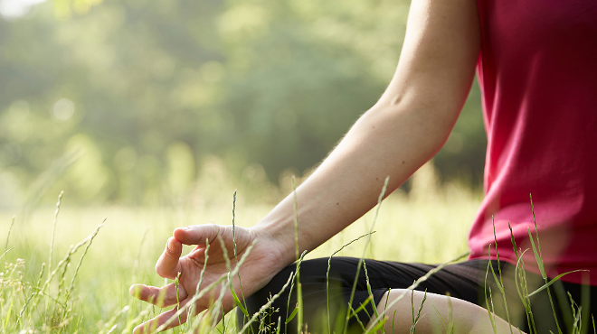 Image: Outdoor Silent Disco Yoga