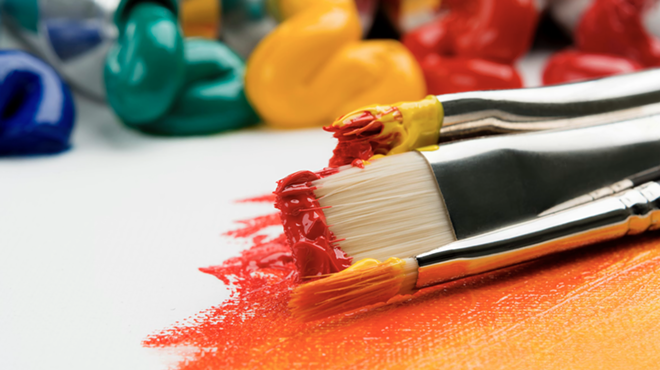 Image: Paint and Sip at Austin Mercantile