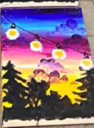 Image: Paint and Sip at Va Piano Vineyards