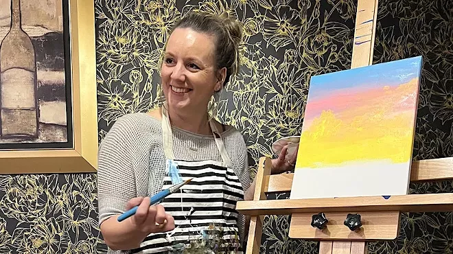 Image: Paint and Sip at Waypoint BBC