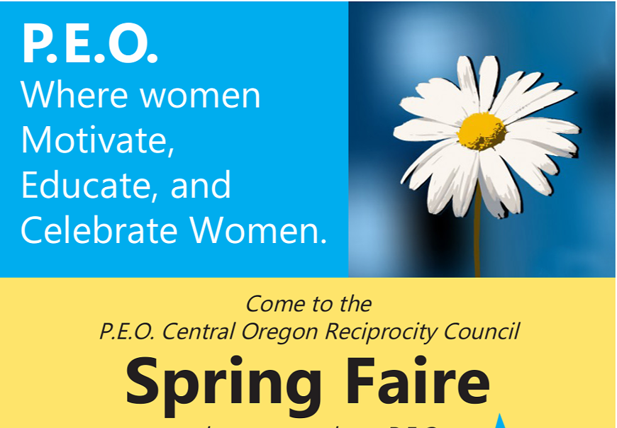 Visit us on April 25 at First Presbyterian Church to learn more about P.E.O.