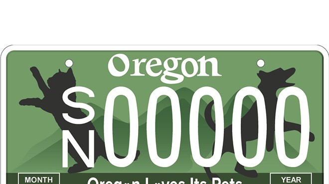 Pet-Saving License Plate Introduced in Oregon