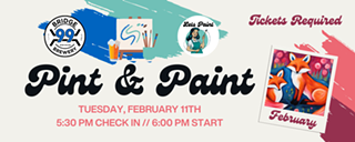 Image: Pint &amp; Paint with Let's Paint February 2025