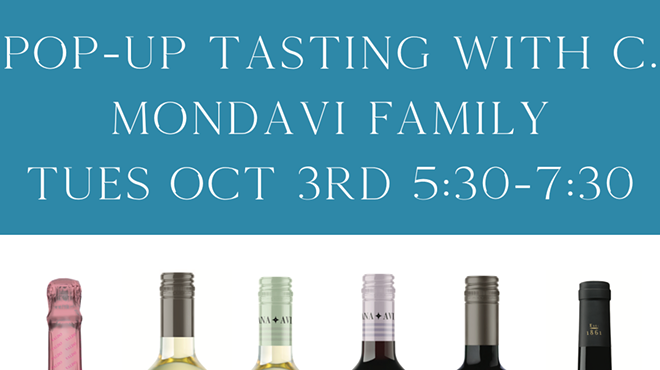 Image: Pop-Up Mondavi Tasting