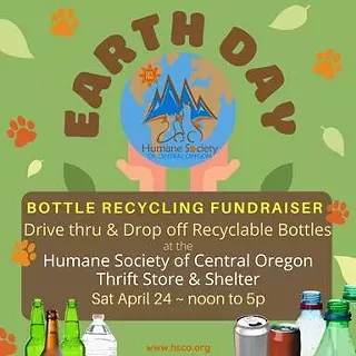 Image: Recyclable Bottle Fundraiser for Humane Society of Central Oregon