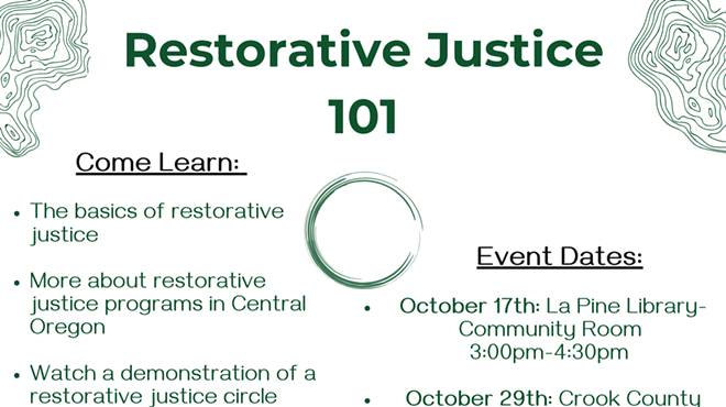 Image: Restorative Justice 101-Informational Sessions