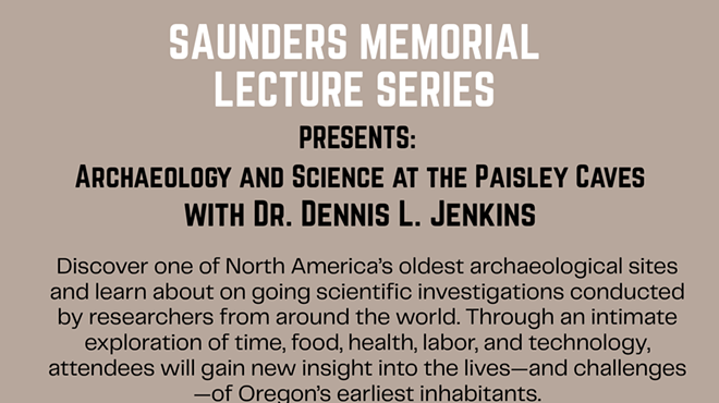 Image: Saunders Memorial Lecture Series: Archaeology and Science at the Paisley Caves