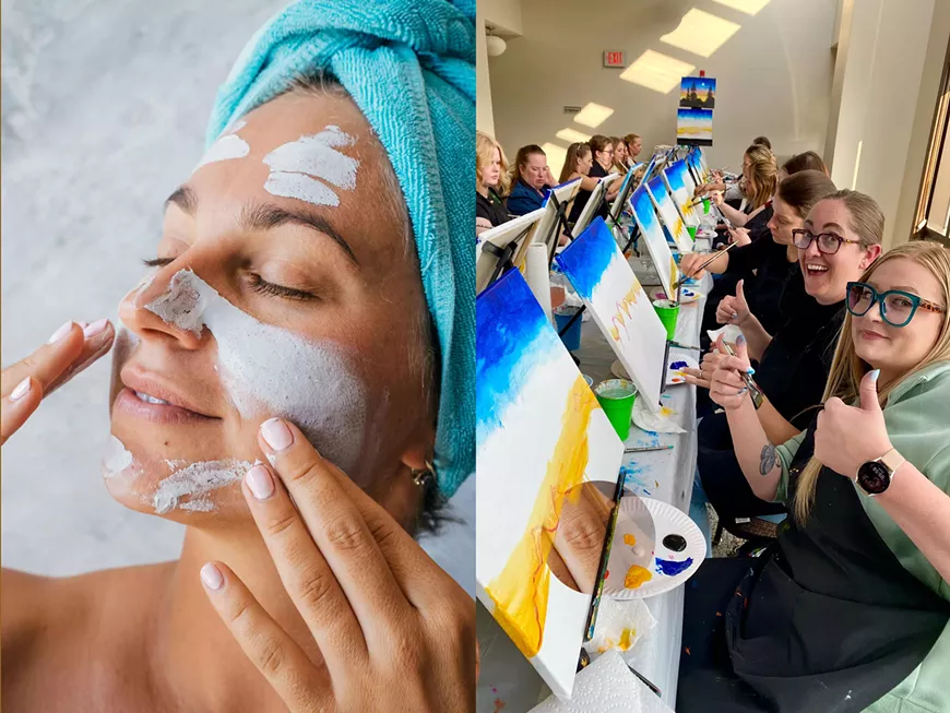Sip n' Paint Spa Event
