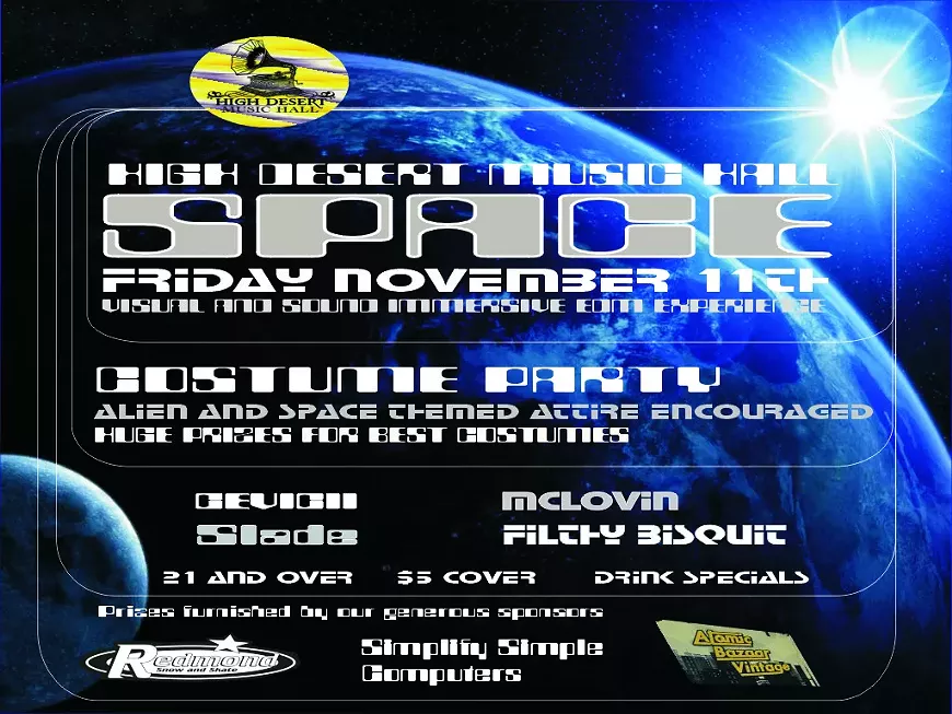 SPACE party flyer
