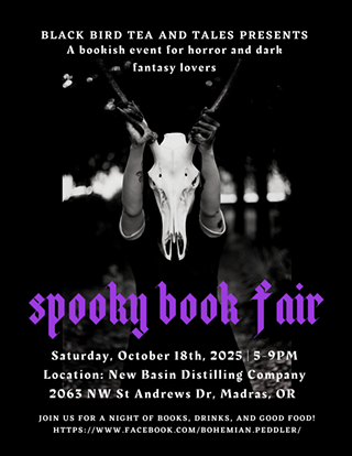 Image: Spooky Season Adult Book Fair by Black Bird Tea & Tales