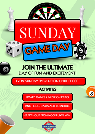 Image: Sunday Fun Day Game Day