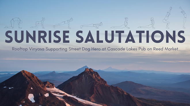 Image: Sunrise Salutations: Rooftop Vinyasa Yoga Class Supporting Street Dog Hero