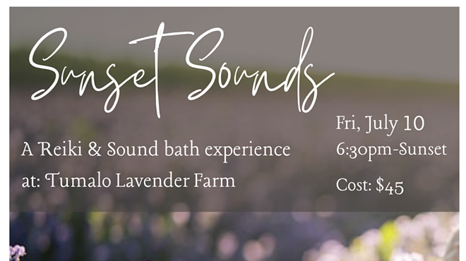 Image: Sunset Sounds: A Lavender & Reiki infused Sound Bath