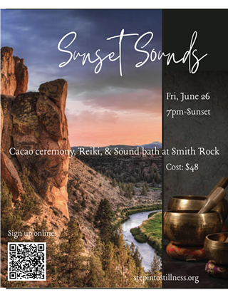 Image: Sunset Sounds: Cacao Ceremony, Reiki, and Sound Bath