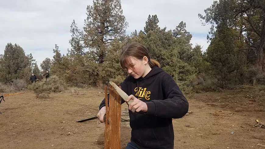 Firecraft and Knife Work with the Teen Immersion