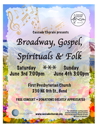 Image: The Cascade Chorale presents Broadway, Gospel, Spirituals & Folk!