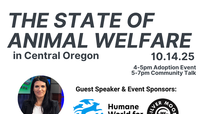 Image: 'The State of Animal Welfare in Central Oregon' Community Forum