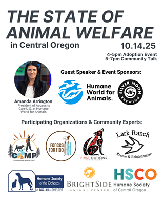 Image: 'The State of Animal Welfare in Central Oregon' Community Forum