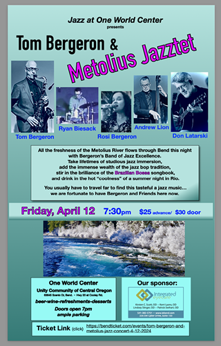 Image: Tom Bergeron and Metolius Jazztet