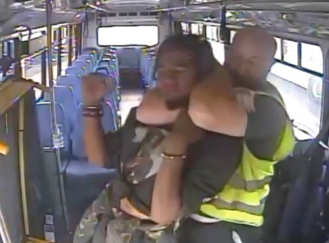 White Bus Driver Puts Black Passenger in a Chokehold ▶ [with video]