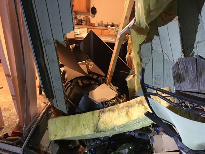 Two Drivers; Two Crashes into Local Buildings