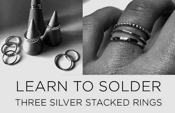 Learn Silversmithing - Silver Stacked Rings