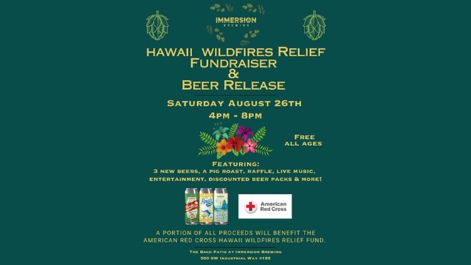 Hawaii Wildfire Relief Fundraiser and Beer Release