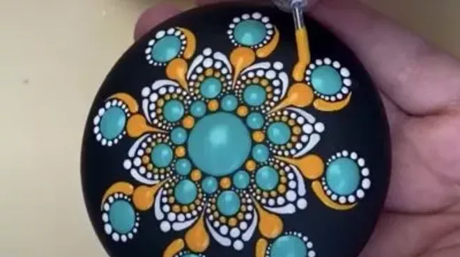Image: Unity Event Rock Mandala Painting