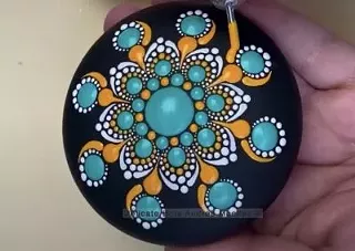 Image: Unity Event Rock Mandala Painting