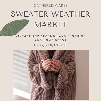 Vintage sweater weather clothing and home decor market
