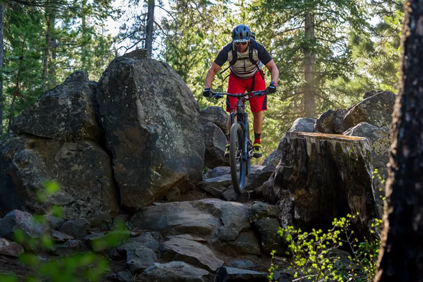 The trails are in great shape, apparently it's still mountain bike season!