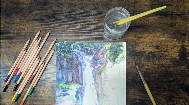 Image: Watercolor Pencil Demo Night