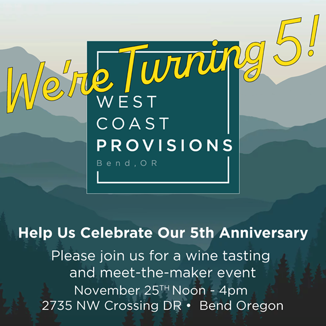 West Coast Provisions' 5 Year Anniversary
