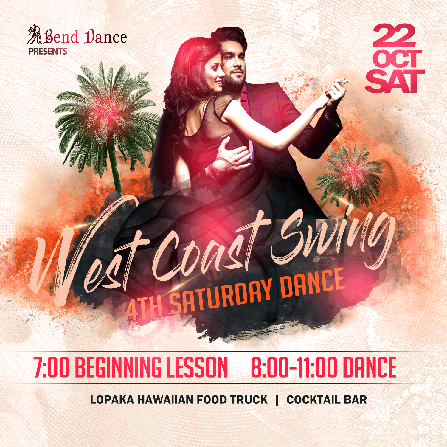 Image: West Coast Swing 4th Saturday Lesson & Dance