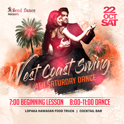 West Coast Swing Lesson & Dance!