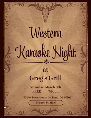 Image: Western Karaoke Night