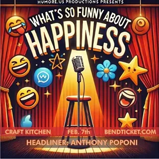 Image: What's So Funny About Happiness? A Comedy Show
