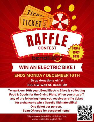 Image: Win an Electric Bike! Food and Goods Fundraiser Raffle