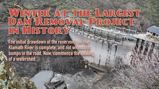 Winter at the Largest Dam Removal Project in History