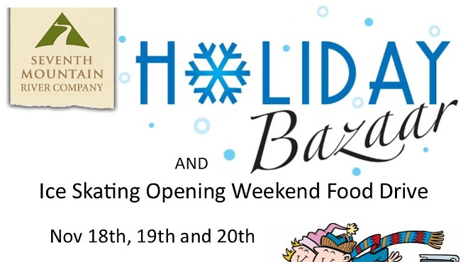 Winter Bazaar and Ice Rink Opening Food Drive